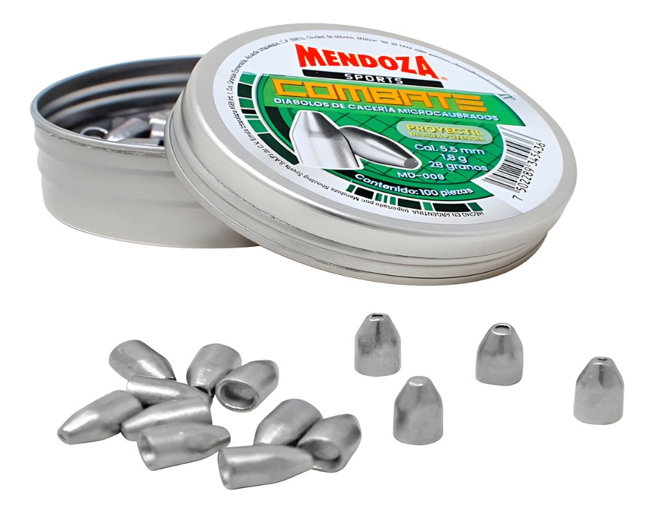 Diábolos 5.5mm Mendoza Combate Md-009 Caza 100pz 3 Pack