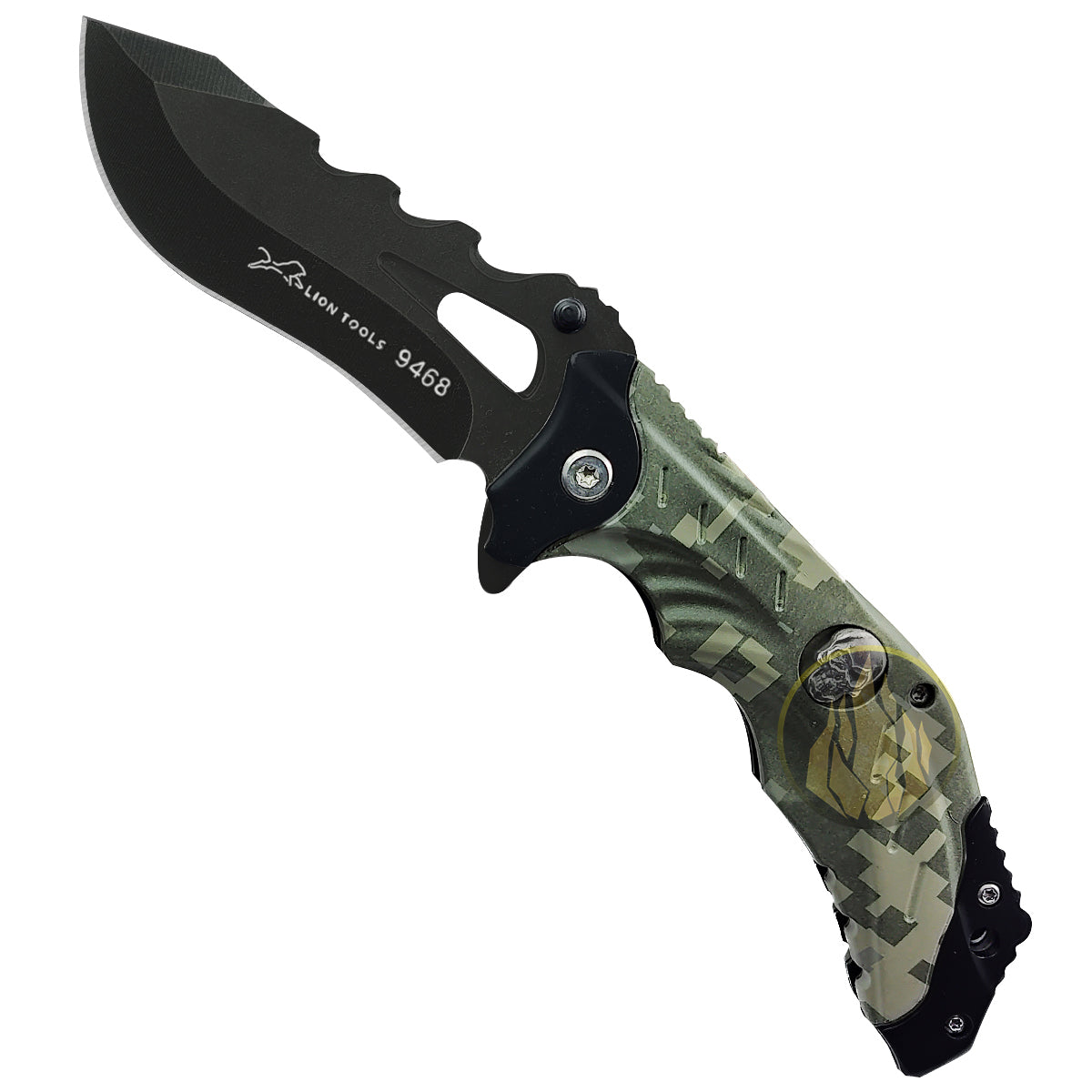 Navaja Cuchillo Clip Camuflaje Militar Semi Automática Caza