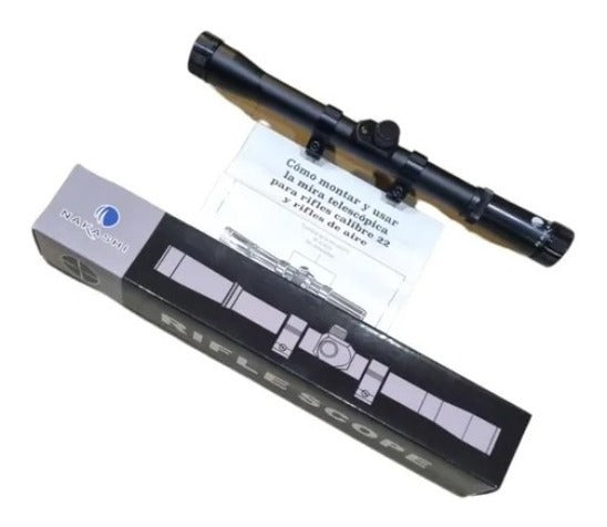 Mira Telescópica Nakashi 4x20 Ls11406 Incluye Monturas 11mm