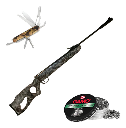 Rifle Mendoza De Nitropistón Terra Camuflaje 5.5mm 30j Kit