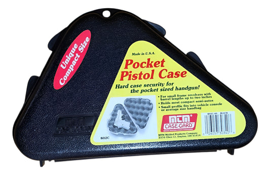 Estuche Rígido Arma Corta Compacta Mtm 802c Con Goma Espuma