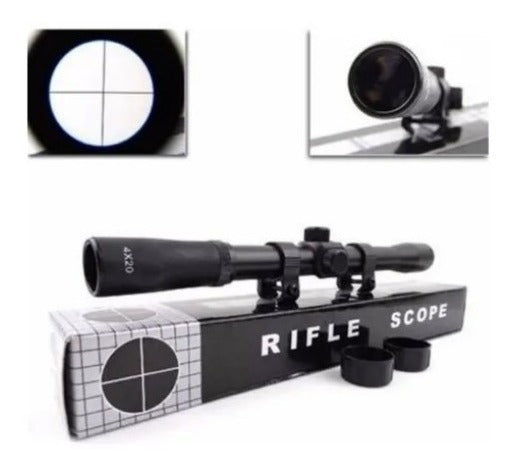 Mira Telescópica Nakashi 4x20 Ls11406 Incluye Monturas 11mm