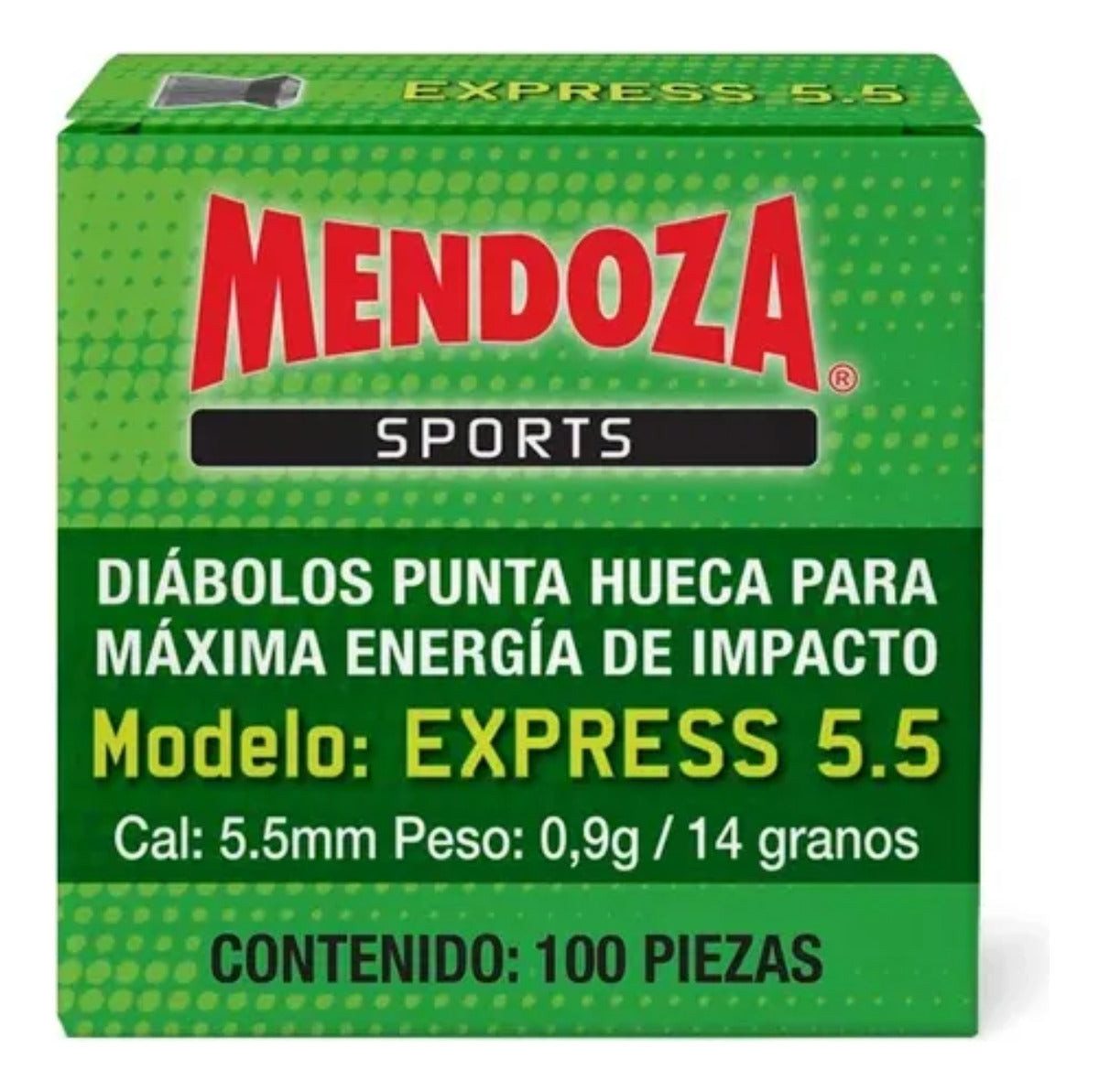 Diábolos Mendoza Express 5.5 Mm 600 Pzas Punta Hueca