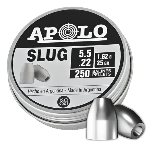 Diabolo Apolo E-19301 Slug 25gr Cal 5.5mm 250pz