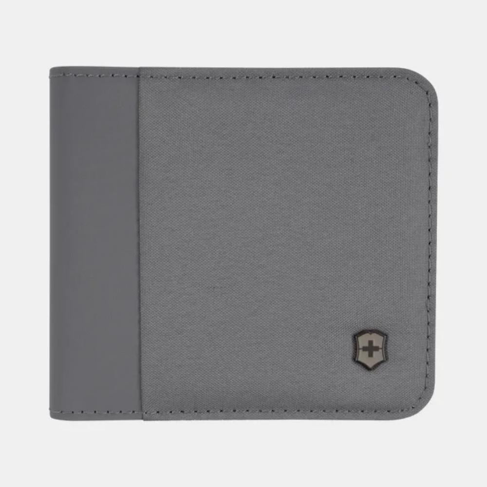 Billetera Travel Essentials Bi-fold Wallet Gris Victorinox Diseño De La Tela Liso