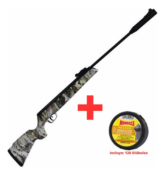 Rifle Black Moose Nitropiston Sr1000sc Camo + 120 Tiros 5.5