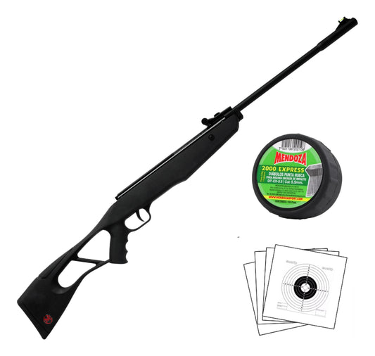Rifle De Resorte Inferno Cal. 5.5 Polímero + Diabolos
