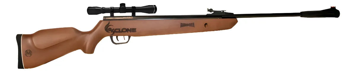 Rifle Gs Piston Mendoza Cyclone Barniz Cal. 5.5 Mira 4x32 Marrón 5.5 Mm