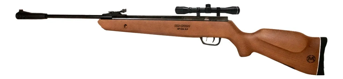 Rifle Gs Piston Mendoza Cyclone Barniz Cal. 5.5 Mira 4x32 Marrón 5.5 Mm