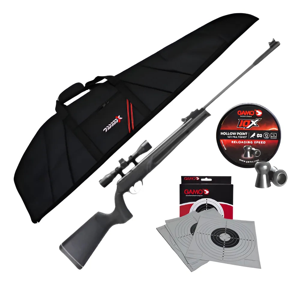 Rifle Umarex Nitropiston Prymex Cal 5.5 Mira 4x32 Diabolos Negro 139.7 Mm