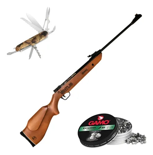 Rifle Resorte Mendoza Ventus Barniz 5.5 Mm 21j Pavonado Kit