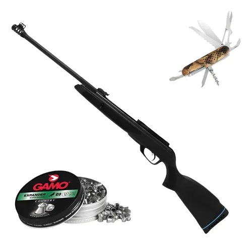 Rifle Gamo Gamo Black Bear Nitropiston Caceria 5.5mm En Kit