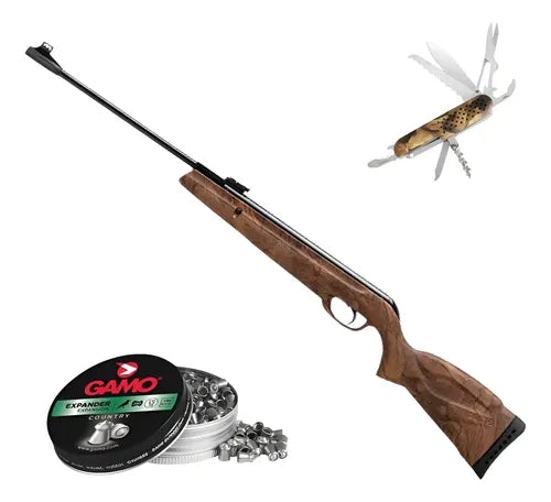 Rifle Gamo Wild Maks Resorte Caceria Cal.5.5 Mm En Kit