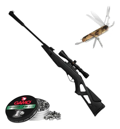 Rifle Gamo Deportivo Caceria Whisper X Vampire Mira 4x32 5.5 En Kit