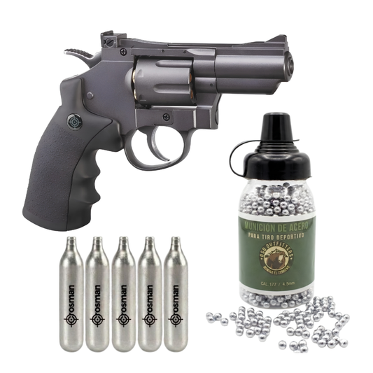 Pistola Balines Crosman SNR357 + 5pack CO2 Y BBS Oso 4.5mm