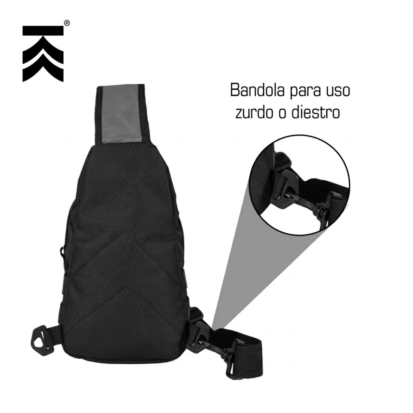 Pechera Kampak JB09 Táctica Negra Uso Deportivo Recreativo