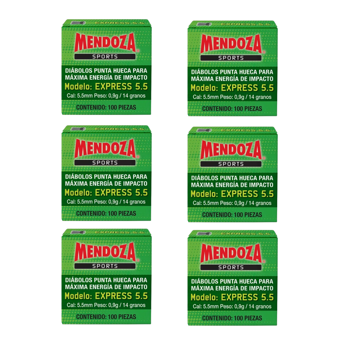 Diábolos Mendoza Express 5.5 Mm 600 Pzas Punta Hueca