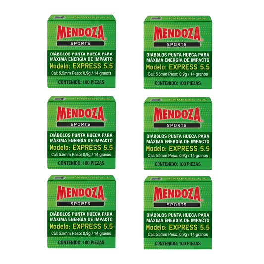 Diábolos Mendoza Express 5.5 Mm 600 Pzas Punta Hueca
