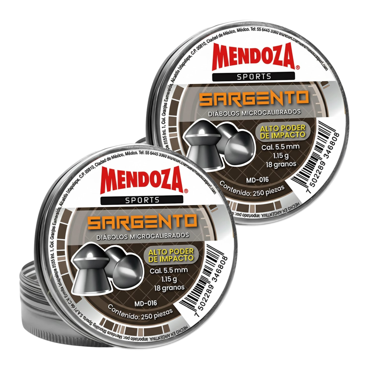 2 Pack Mendoza Diábolo MD-016 Caza Menor Microcalibrados