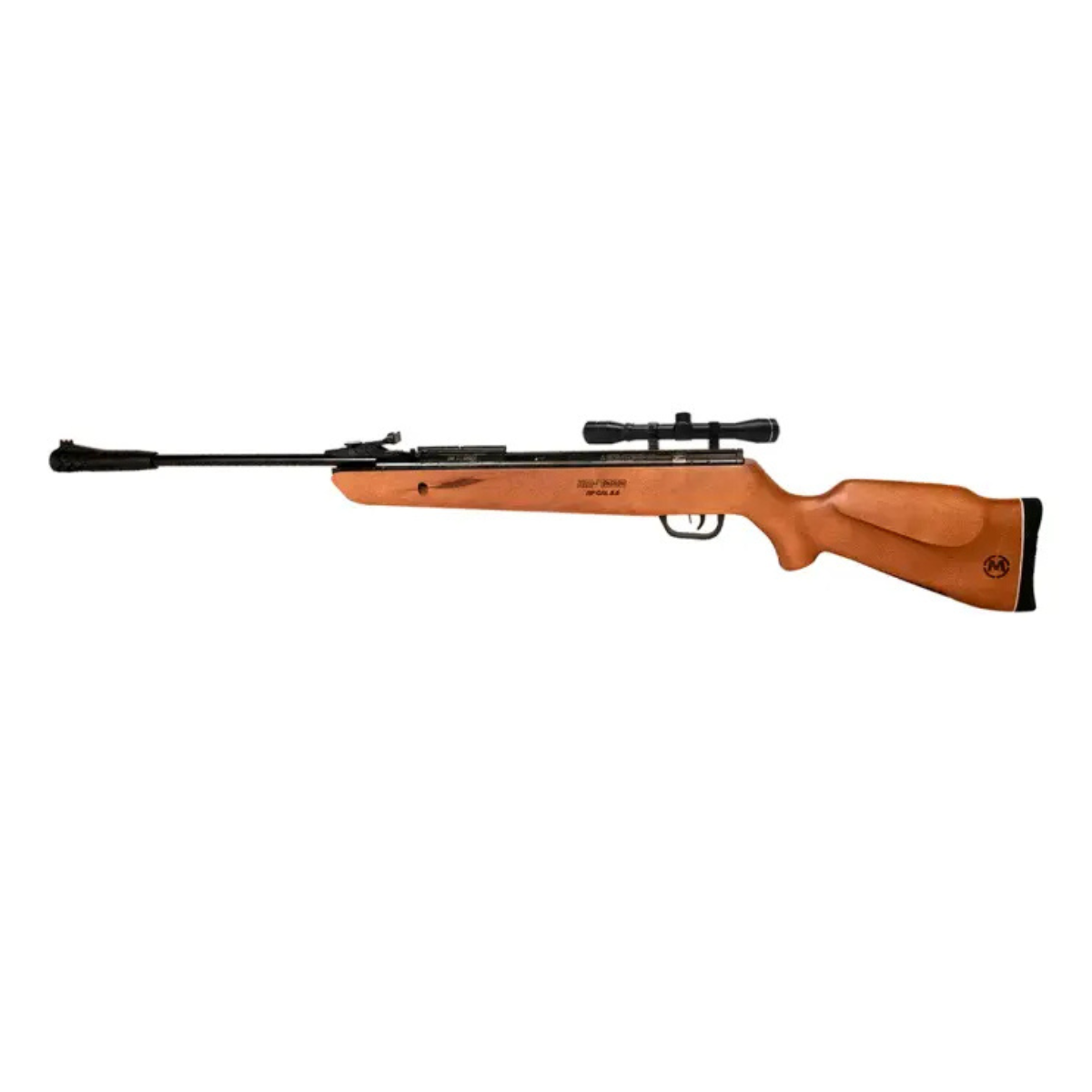 Rifle Nitropiston Mendoza Vulcano Barniz 5.5 Mm C/mira