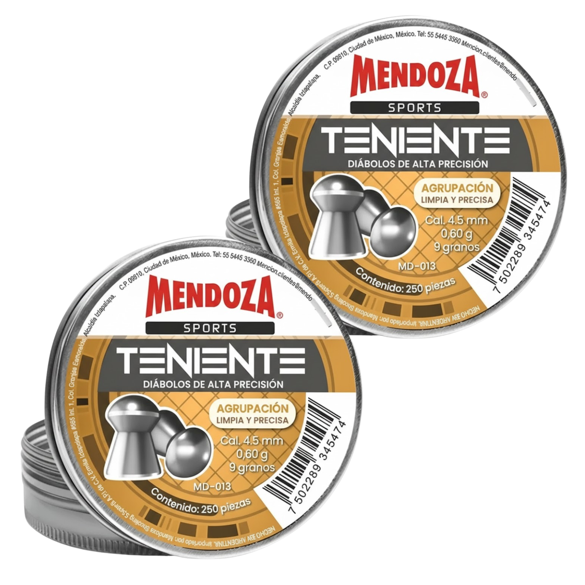 2 Pack Mendoza Diábolo MD-013 Punta Domo Alta Precisión