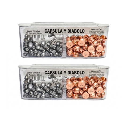 2pack Salva Diabolo 4.5mm Mendoza 2000 Express 100 Juegos