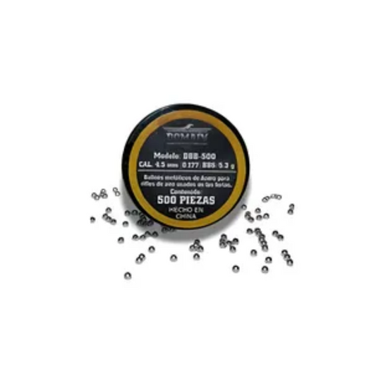 Balines Municion De Acero Domain DBB-500 Cal 4.5mm 500 Pz