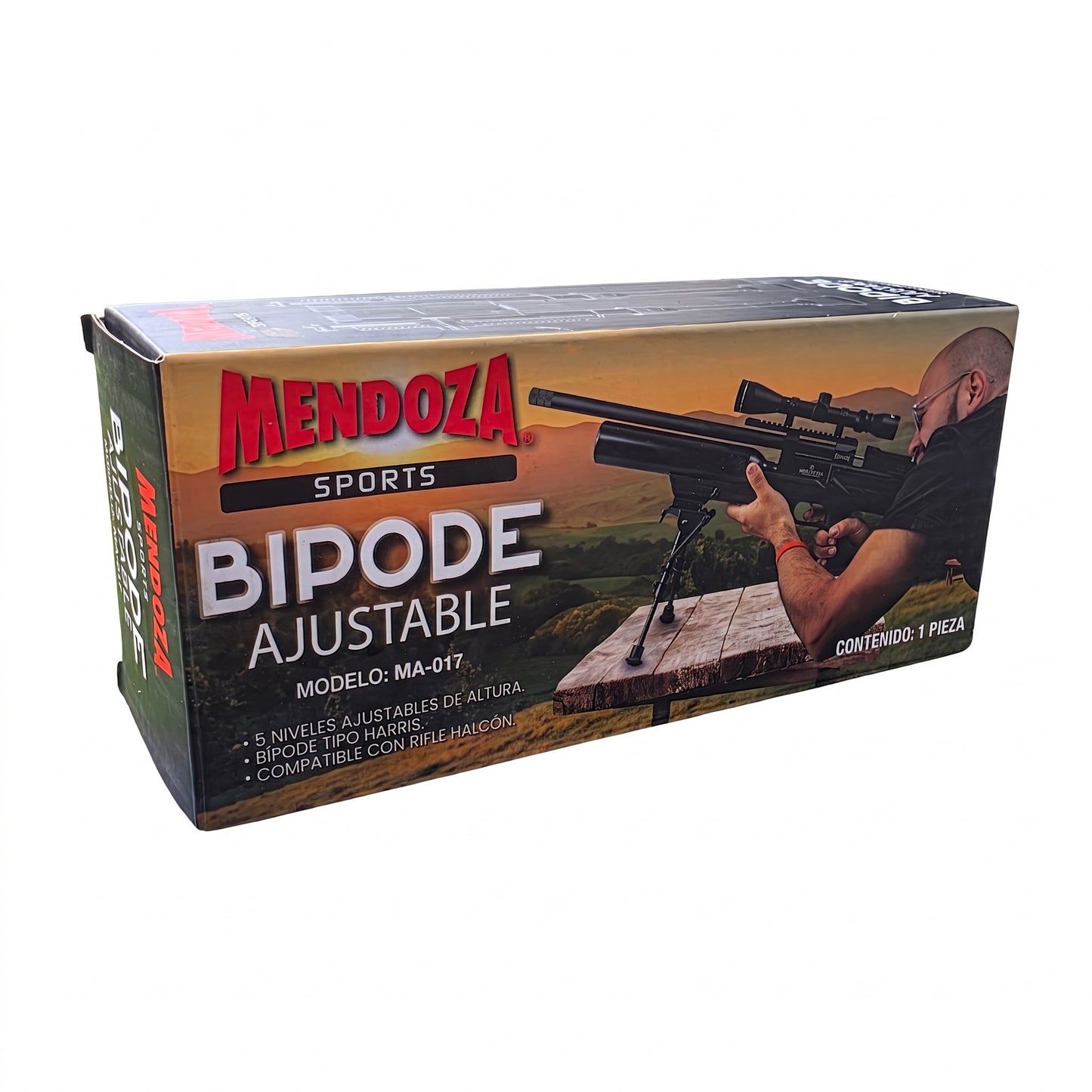 Bipode Tactico Militar Beeman 5 Posiciones Soporte Ajustable