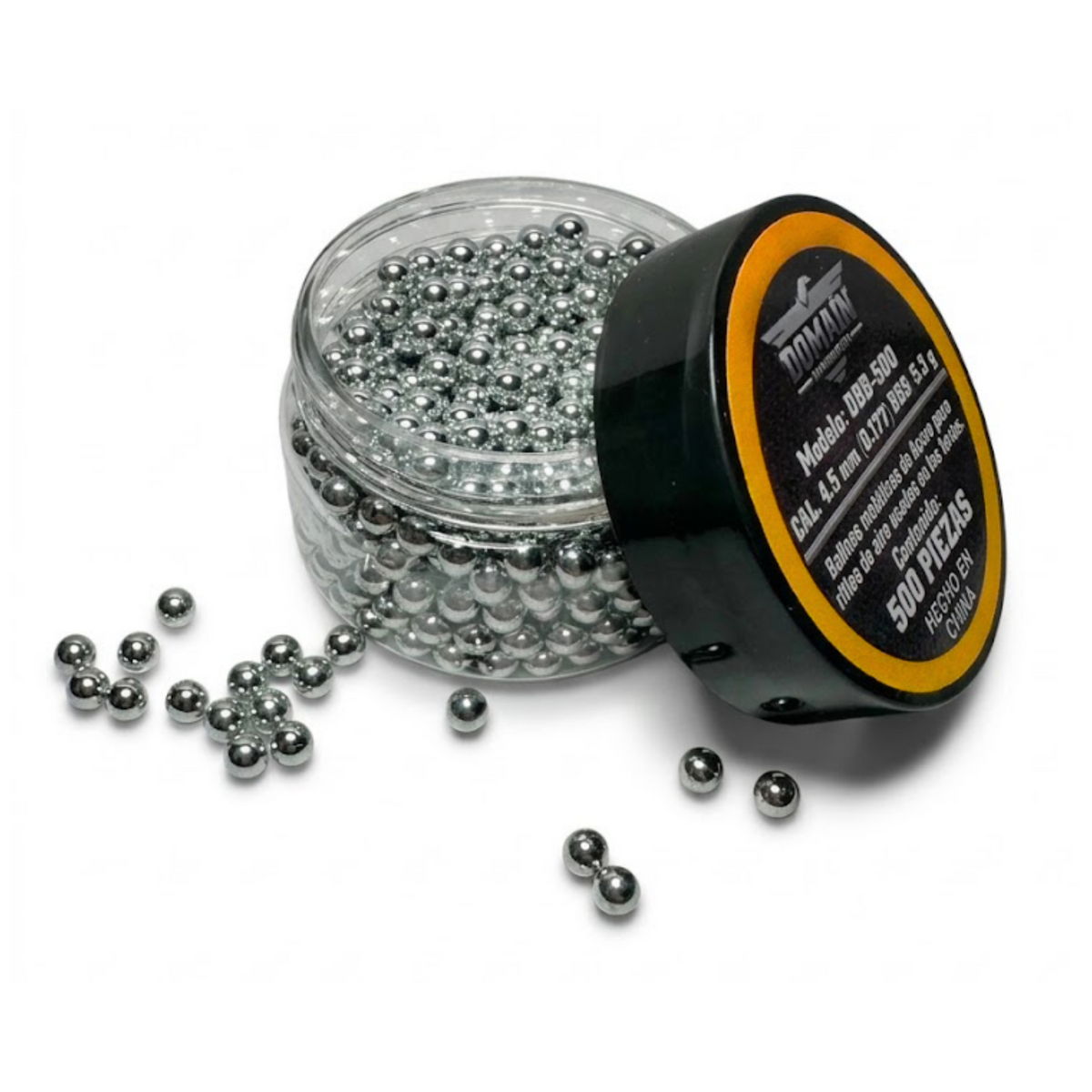 Balines Municion De Acero Domain DBB-500 Cal 4.5mm 500 Pz