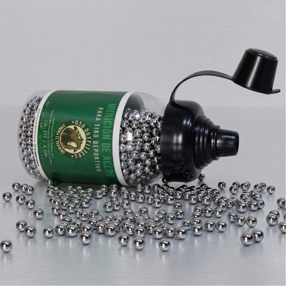 Balines Bbs Municiones 4.5mm Oso Outfitters 1500 Pz Tiro