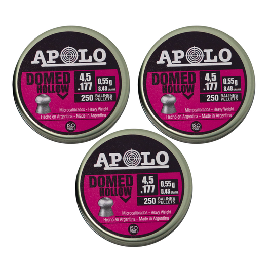 3 Pack Apolo Diábolo E-19202 Hollow 4.5 mm Microcalibrados