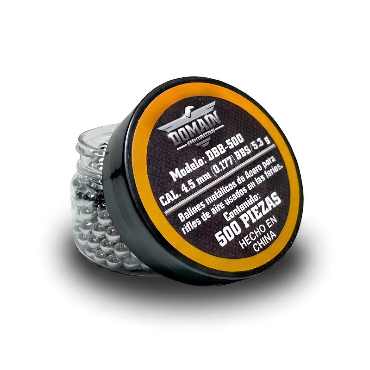 Balines Municion De Acero Domain DBB-500 Cal 4.5mm 500 Pz