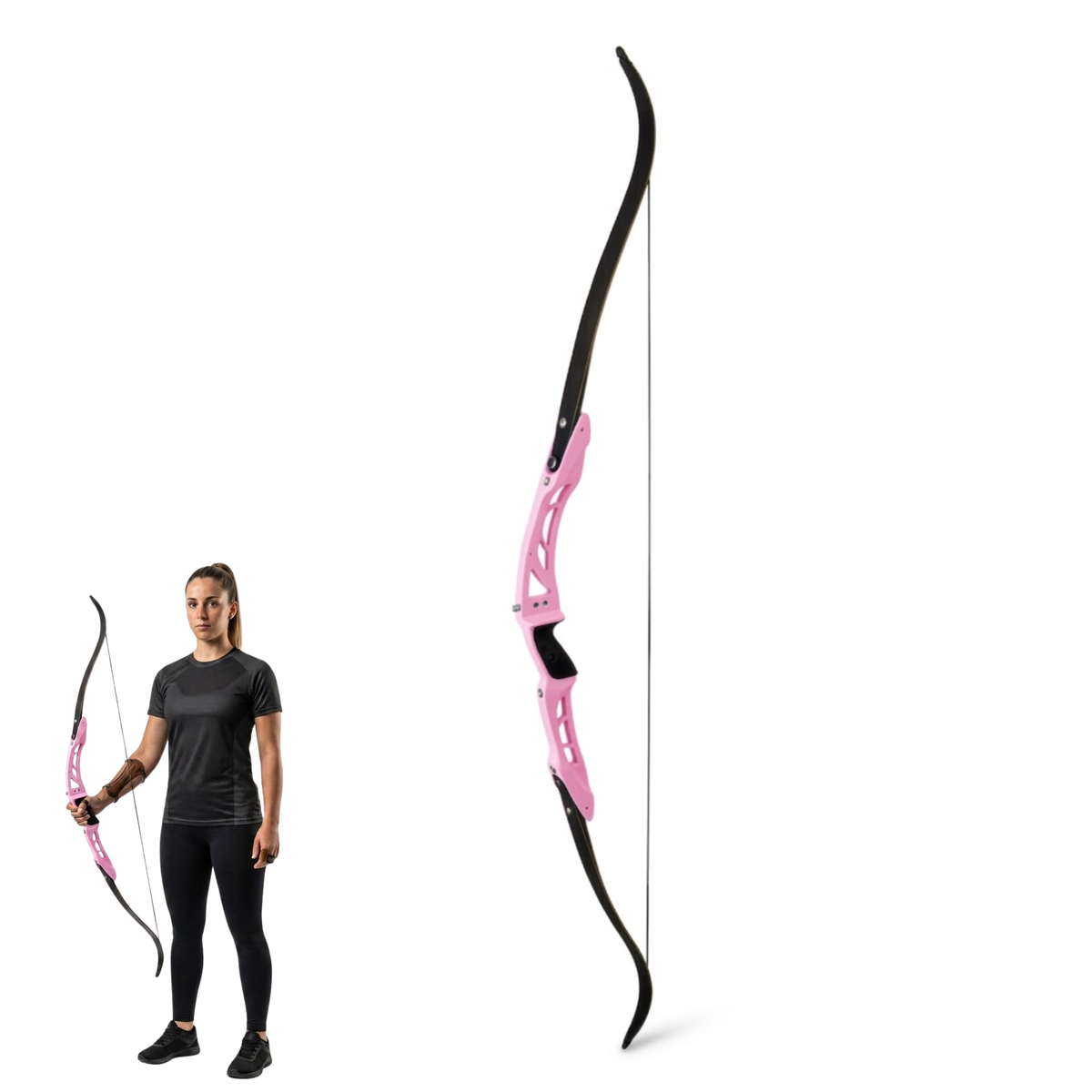 Arco Recurvo Competencia Mendoza MAR-045 Rosa 18-36 lbs
