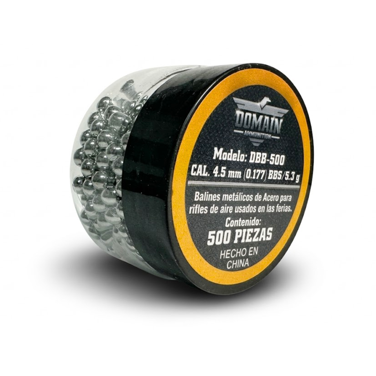 Balines Municion De Acero Domain DBB-500 Cal 4.5mm 500 Pz