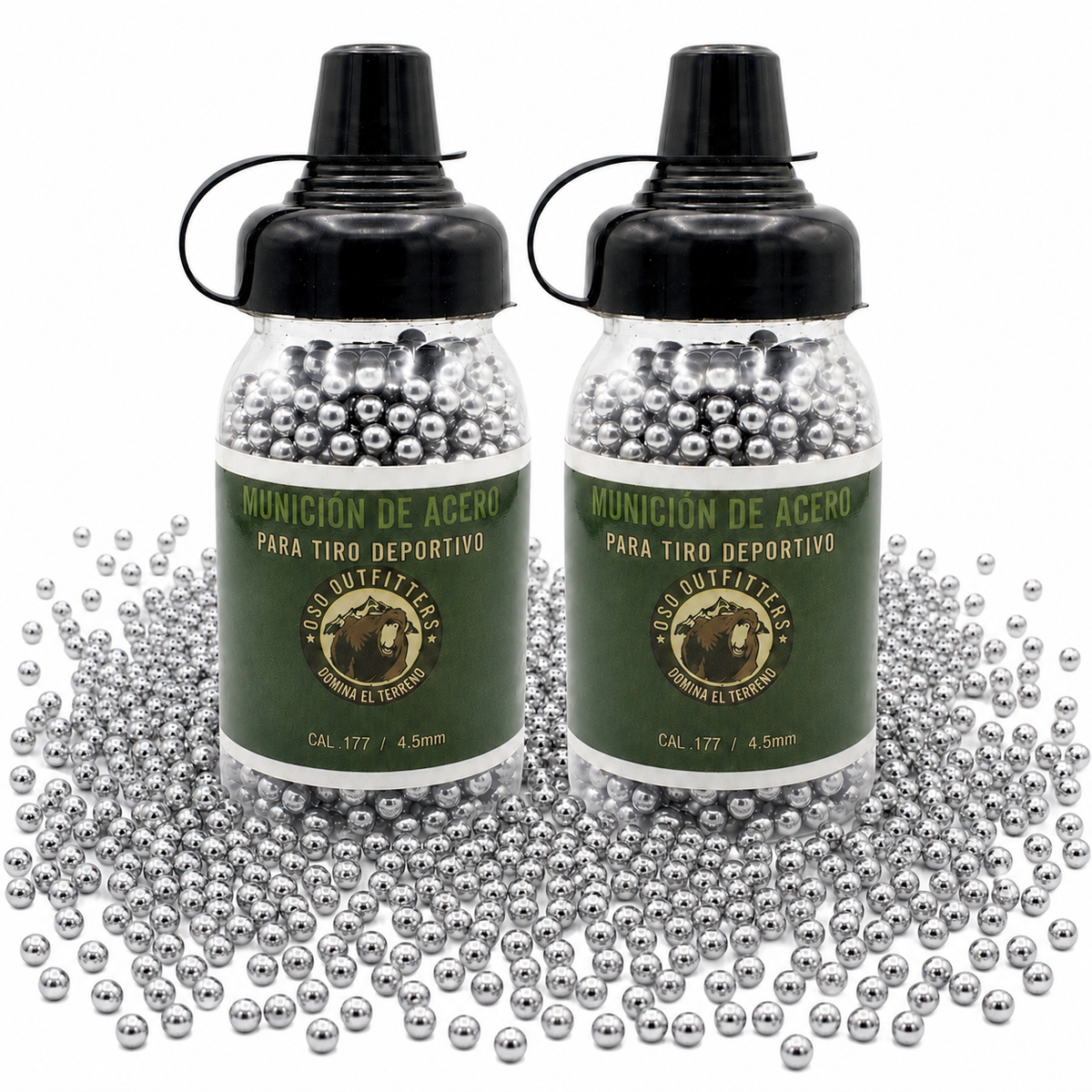 Municion De Acero Oso 4.5mm 3000Pzs BBS 2pack