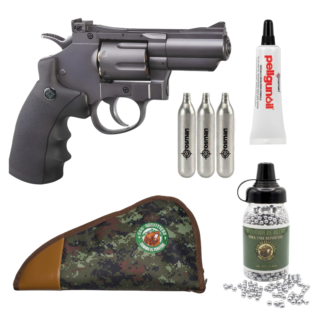 Pistola Balines Crosman SNR357 con Funda Camu y CO2