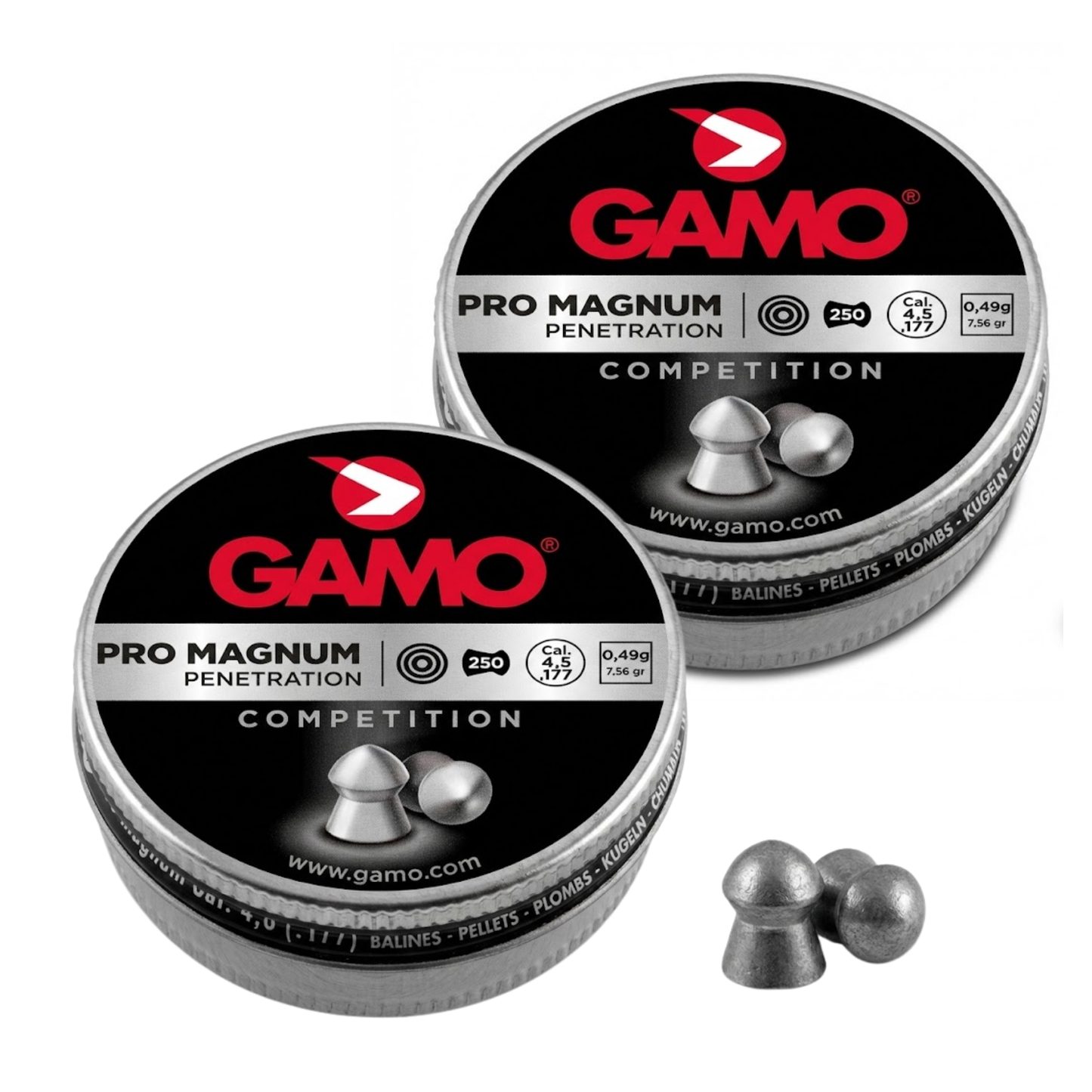 Diábolo Gamo Pro Magnum 4.5mm 250pz Alta Penetración 2 Pack