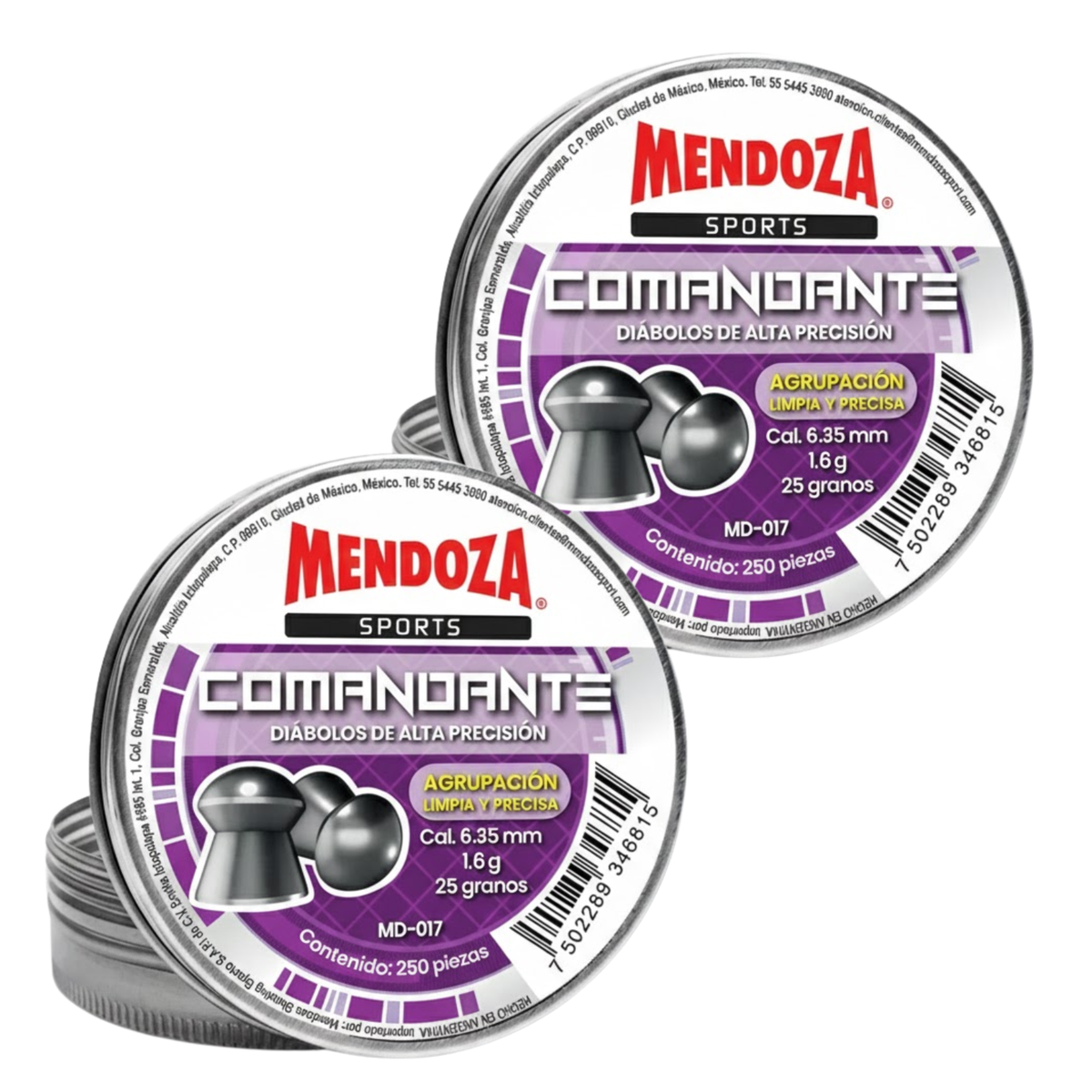 2 Pack Mendoza Diábolo MD-013 Punta Domo Alta Precisión