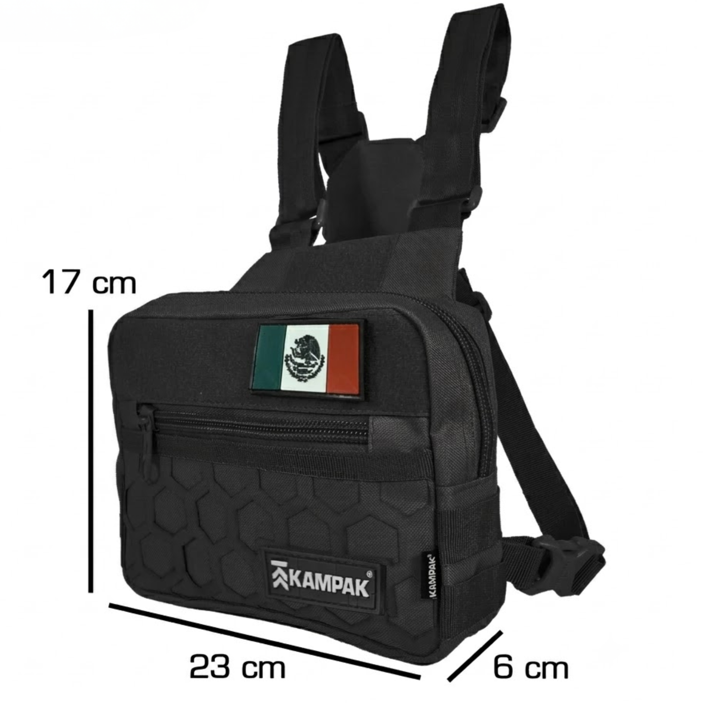 Pechera Kampak SK21 Mochila Tactica Militar Slim Negro