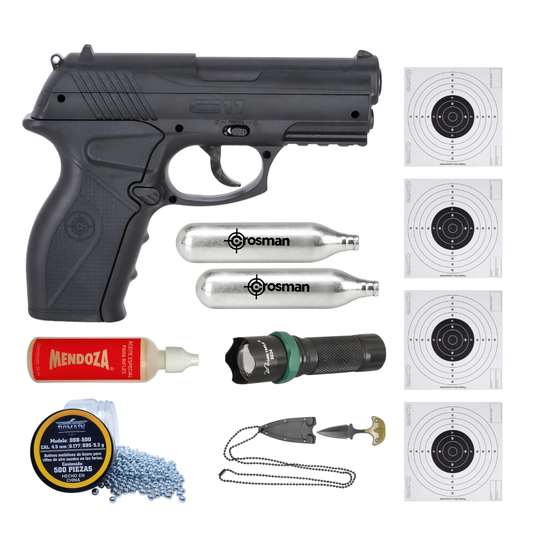 Pistola Co2 Crosman C11 Balines .177 Postas 18 Tiros 480fps