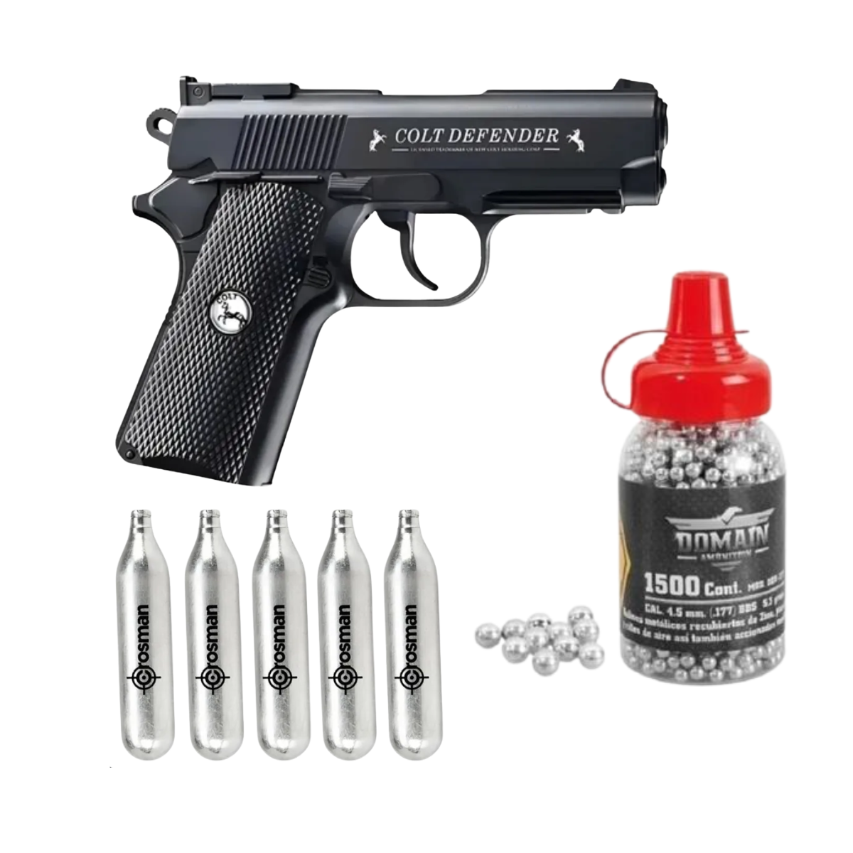 Pistola  Colt Defender Umarex 4.5 MM Co2 Bb
