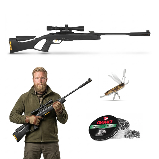 Rifle Gamo Premium Elite Nitropistón C/ Mira Caceria 5.5mm En Kit