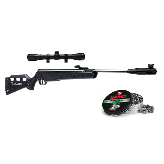 Rifle de aire Mendoza Gladiador 5.5 mm Resorte en combo