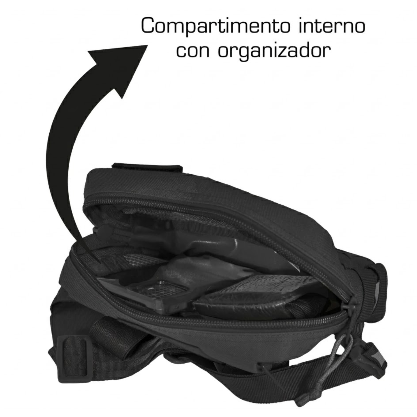 Pechera Kampak SK21 Mochila Tactica Militar Slim Negro