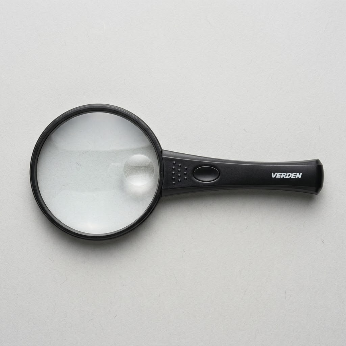 Lupa De Vidrio 90 Mm Con Luz Led Mo-014 Verden
