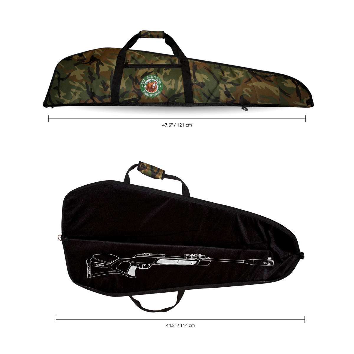 Funda Para Rifle 121cm Camuflaje Oso FRM10121