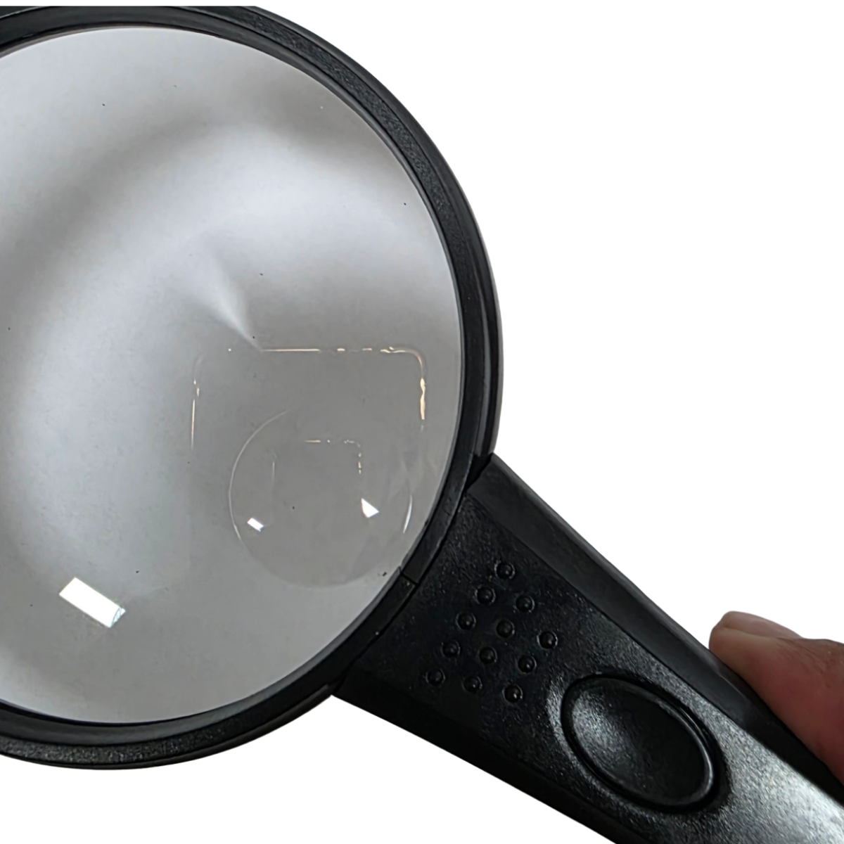 Lupa De Vidrio 90 Mm Con Luz Led Mo-014 Verden