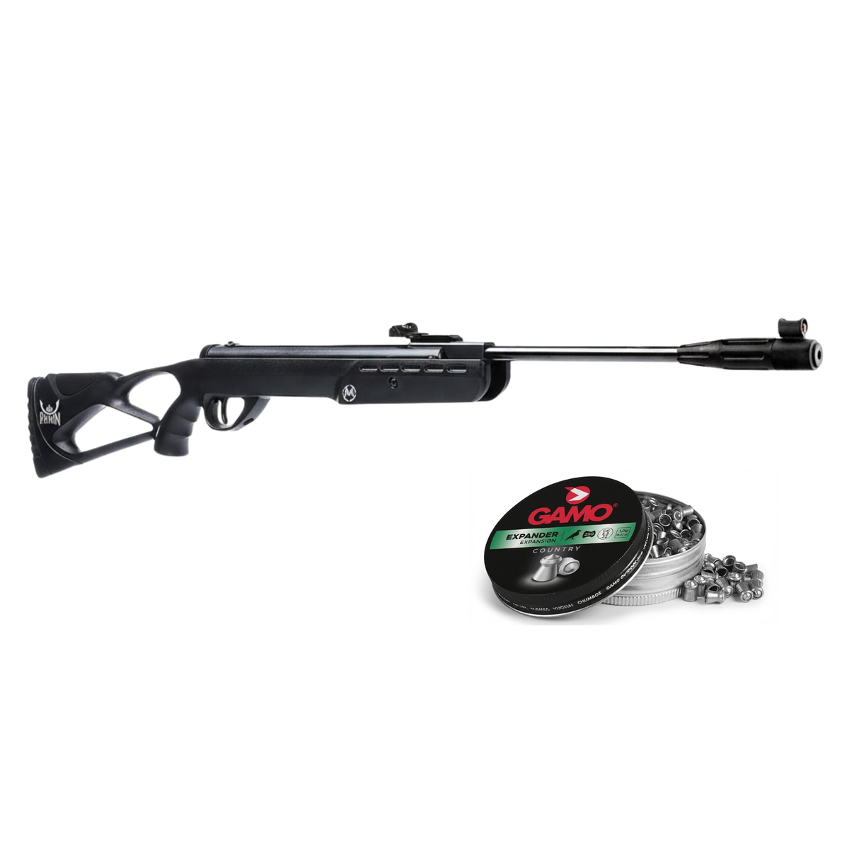 Rifle de aire Mendoza Ronin 5.5 mm Resorte 800 fps +Diabolos
