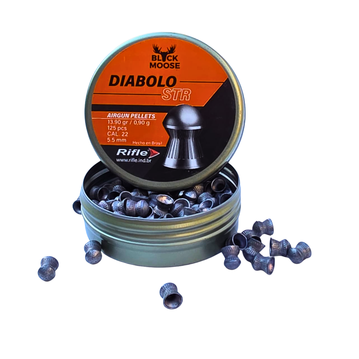 Diabolo Black Moose Modelo Srt C/125 Pzs. Calibre 5.5 Mm.
