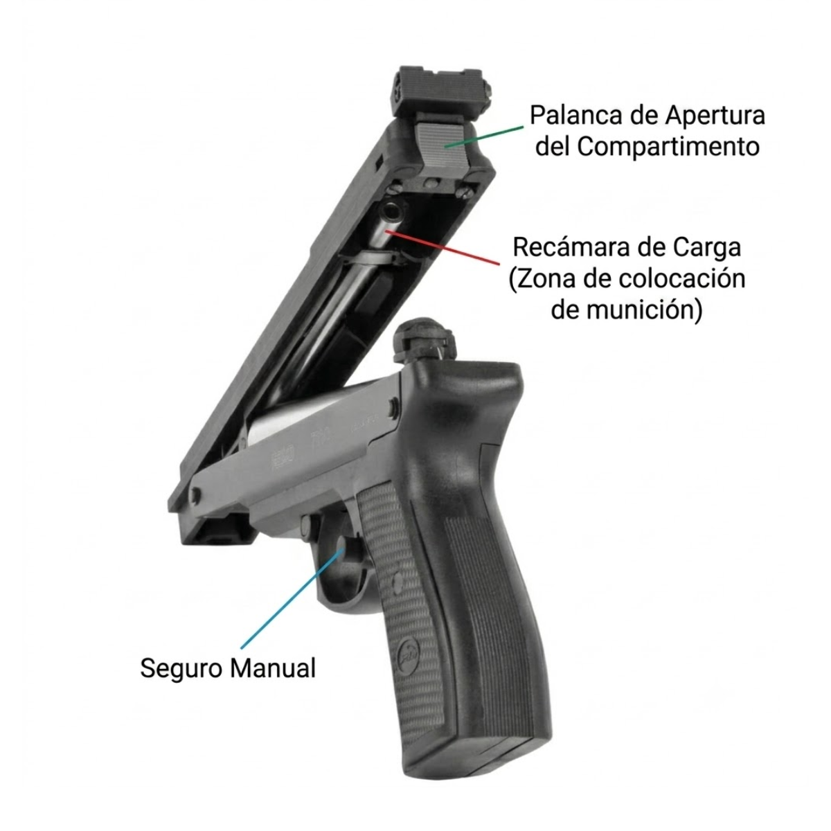 Pistola de Aire PR-45 Gamo 4.5mm Monotiro Piston Diabolo